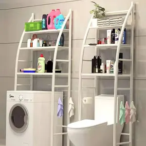 3 Etagen Badezimmer Platz sparer Badezimmer Eck regal Lager regal über Toiletten regal Zubehör Waschmaschine Badezimmer turm