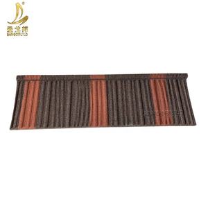 Tuile de toiture en acier revêtue de pierre de 0,4 mm d'épaisseur 1340 x 420 mm Tuile à effet de pierre avec un bon prix en Zambie Nigéria Afrique du Sud - Product Image 4