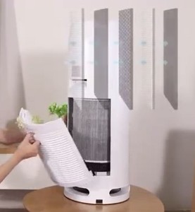 Purificateur d'air domestique connecté Wi-Fi avec filtre, 420m³/h CADR, portable et mini, installation facile, alimentation électrique, filtre à air en plastique - Product Image 3