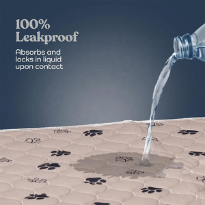 <strong>Hot</strong> <strong>Sales</strong> JIUZE Super Absorbent Reusable <strong>Puppy</strong> <strong>Pads</strong> Washable Non Woven Fabric &amp; Short Plush Pet Potty Training Aids - Product Image 4