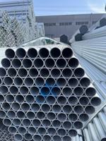 Tubo in Acciaio al Carbonio Zincato ERW Certificato ASTM A106 EN API BIS, Tubo Rotondo da 6 Metri