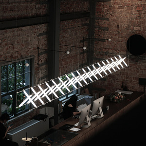 โคมไฟระย้า LED แบบยาวหลายหัว สำหรับโรงแรม ร้านอาหาร ห้องรับรอง บาร์ เคาน์เตอร์ - Product Image 1