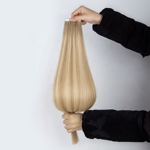 <span class=keywords><strong>Pronto</strong></span> per la spedizione: Extension a nastro da 22 pollici, Balayage, Doppia trama, Capelli umani vergini, Iniezione invisibile, Trama lunga a nastro - Product Image 4