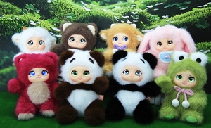 Dễ Thương Gia Đình Chất Lượng Cao Mềm Cảm Ứng Sang Trọng Vinyl Móc Khóa Với Biểu Cảm Dễ Thương Quà Tặng Cho Trẻ Em Và Cô Gái - Product Image 3