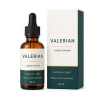 OEM Liquide de racine de valériane avec glycinate de magnésium et mélisse 50ml Saveur vanille Soutien naturel au sommeil Vente en gros