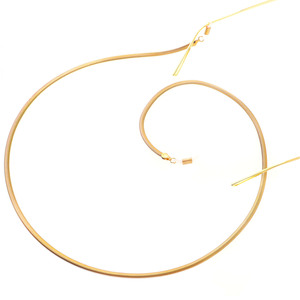 Fashion and Simplicity Color-preserving <strong>Gold</strong> <strong>Sunglasses</strong> Flat Snake Glasses <strong>Chain</strong> - Product Image 4