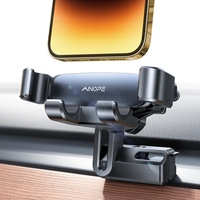 Support de téléphone de voiture LISEN 2026 à fixation sur grille d'aération, sans bruit, pour iPhone 17 16 Pro Max 15 14 13 Samsung Android