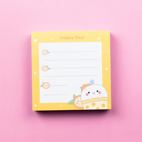 Bloc-notes adhésif personnalisé super mignon et kawaii avec option de logo sur mesure