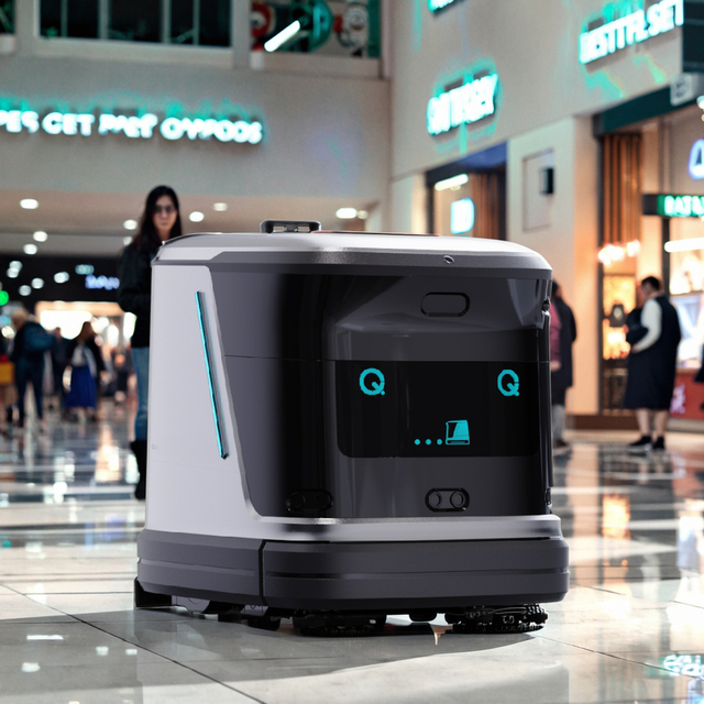 5 in 1 AI Intelligent Commercial Cleaning Robot for Hospital Office Use Electric New Self-Cleaning Floor Sweep Vacuum Scrubber