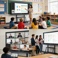 Tableau numérique intelligent 110 pouces : Équipement pédagogique interactif avec écran LCD – Prix compétitifs
