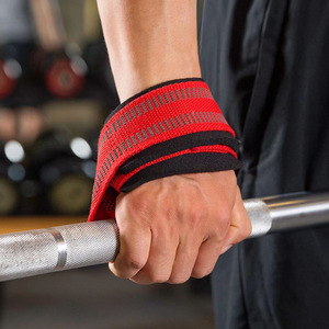 2026 Wholesale Neoprene Padded Power Lifter Wrist Figure 8 Lifting Straps Heavy Duty <b>ABS</b> Material for Fitness Workout Deadlift - Product Image 3