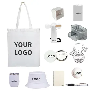 2024 Custom Logo Gift Item Printed Tote Bag Corporate Stationary School Umbrella Gift Set For Promotional
