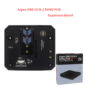 Carte d'extension Argon ONE V3 M.2 NVMe PCIe (uniquement) avec dissipateurs thermiques en aluminium intégrés pour <span class=keywords><strong>Raspberry</strong></span> Pi 5, démarrage depuis un disque M.2 NVMe - Product Image 2