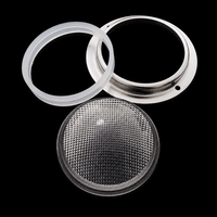 Kit d'assemblage LED COB avec puce + cache anti-éblouissement + joint en silicone + anneau en aluminium pour projecteur encastré