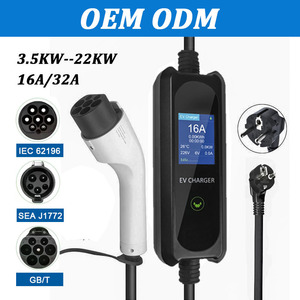 Câble de <span class=keywords><strong>recharge</strong></span> GBT EV 3,5 kW 7 kW 11 kW 22 kW, station de charge rapide TYPE 2 AC pour véhicules <span class=keywords><strong>électrique</strong></span>s, fabrication mobile, portable - Product Image 1