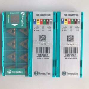 Insertos de Carburo Recubiertos de PCD/PCBN TNMG 160404 MT TT5080 Taegutec de 12 mm y 2,5 mm para Torneado CNC, Insertos de Corte OEM Personalizables - Product Image 4