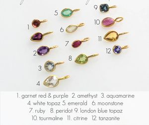 Collar con abalorio <span class=keywords><strong>de</strong></span> 12 Piedras <span class=keywords><strong>de</strong></span> nacimiento, colgante <span class=keywords><strong>de</strong></span> <span class=keywords><strong>Gema</strong></span> <span class=keywords><strong>del</strong></span> <span class=keywords><strong>mes</strong></span> <span class=keywords><strong>de</strong></span> nacimiento diario para collar <span class=keywords><strong>de</strong></span> joyería, construye tu propio collar - Product Image 4