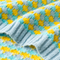 Manta de punto a cuadros suave y esponjosa para recién nacidos, decorativa, para sofá de bebé, de fabricantes de textiles para el hogar
