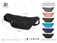 Marsupio unisex in nylon con chiusura a cerniera per uso casual all'aperto - Product Image 1