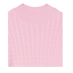 Suéteres de mujer de punto de invierno informales de cuello redondo o cuello en V de manga larga ajustados regulares de estilista personalizados de moda de BD - Product Image 5