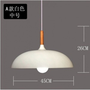 Lámpara colgante redonda de un solo cabezal con bombilla LED E26 para iluminación de restaurantes, bares y cafeterías - Product Image 4