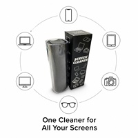 Nettoyant d'écran 2 en 1, spray et chiffon microfibre pour téléphone, tablette, ordinateur portable, moniteur, appareil photo, lunettes