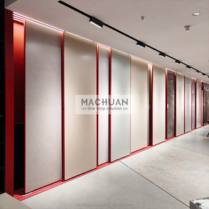 Machuan trượt tráng men tấm gạch hiển thị kệ cho showroom tấm đá cẩm thạch trình bày - Product Image 6