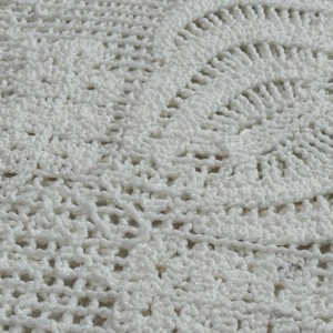 Maglione all'uncinetto senza maniche <span class=keywords><strong>bianco</strong></span> a collo rotondo da donna con <span class=keywords><strong>pizzo</strong></span> ricamato - Product Image 3