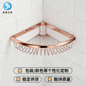 Étagère d'angle triangulaire pour salle de bain Saint Ruijia en acier inoxydable, 1 niveau, pour douche - Product Image 4