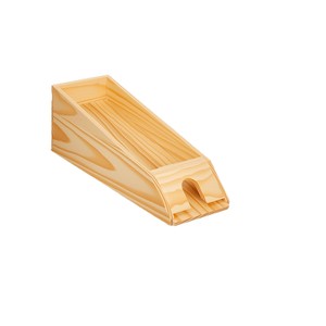 Caja de almacenamiento de cartas de madera, estante giratorio de 2 capas, accesorio de juego de escritorio, unisex - Product Image 2