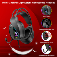 T-WOLF TF400 Ensemble Gaming Filaire 4-en-1 Portable avec Clavier, Souris, Tapis de Souris et Casque Lumière LED pour Ordinateur