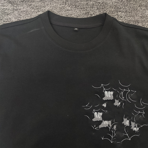 <span class=keywords><strong>Top</strong></span> qualité 100% coton étoile avec étiquettes hommes Street Wear t-shirt eau de lavage 1 à 1 T-Shirt t-shirt vêtements avec impression surdimensionnée - Product Image 3