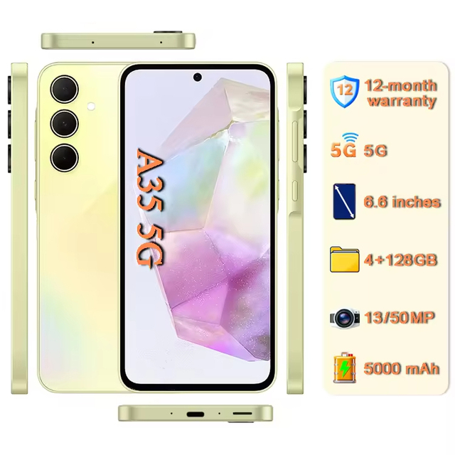 High Quality A35 Second Hand Mobile Phones Wholesale Unlocked Amsung A35 Smartphone Original Genuine