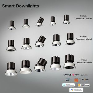 Nuevo Modelo de Downlight <span class=keywords><strong>LED</strong></span> COB Empotrable Inteligente, Regulable, Antideslumbrante, IP65, con Control RGB Tuya Zigbee Matter WiFi y 3 Años de Garantía - Product Image 6