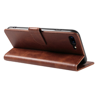 Funda de Teléfono Tipo Cartera de Cuero PU para iPhone 8 Plus/7 Plus - Funda con Soporte, 3 Ranuras para Tarjetas, Cierre Magnético y Carcasa Antigolpes