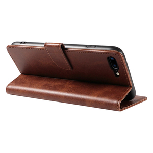 เคสโทรศัพท์แบบพับได้หนัง PU สำหรับ iPhone 8 <span class=keywords><strong>Plus</strong></span>/<span class=keywords><strong>7</strong></span> <span class=keywords><strong>Plus</strong></span> - ฝาพับพร้อมช่องใส่การ์ด 3 ช่อง, ปิดด้วยแม่เหล็ก และกันกระแทก - Product Image 3