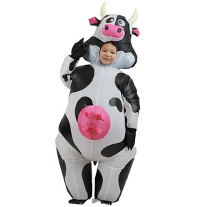 Christmas Blow-up <strong>Costume</strong> Animal <strong>Themed</strong> Party Cow <strong>Costume</strong> Full Body 3D Air Blow-up Deluxe Set Adults Inflatable <strong>Costume</strong> - Product Image 1