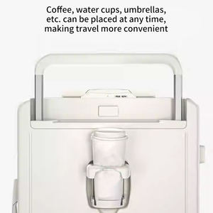 Tas Travel Jinjing Valise De Voyage 20 24 Inci Koper Wanita Dengan Tempat Cangkir dan USB Pegangan Lebar Bagasi Kabin - Product Image 4