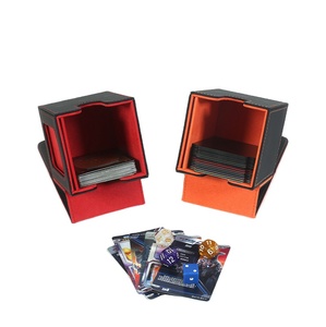 Boîte de rangement pour cartes <span class=keywords><strong>Yu</strong></span>-<span class=keywords><strong>Gi</strong></span>-<span class=keywords><strong>Oh</strong></span> en cuir PU, boîte de rangement pour cartes PTCG, capacité supérieure à 100 cartes, grande capacité, fenêtre ouverte, rectangulaire, verticale, pour cartes de jeu - Product Image 1