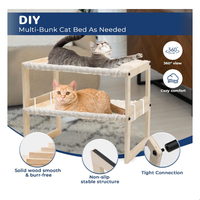 Fournisseur chinois de hamacs pour chats en bois écologiques, modernes et confortables, de forme rectangulaire