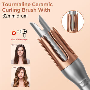 Nouveau lancement : Kit de bouclage automatique en céramique 32 mm, boucleur rotatif en 10 secondes, technologie MCH LED, pour cheveux longs – Fer à onduler magique pour usage domestique - Product Image 6