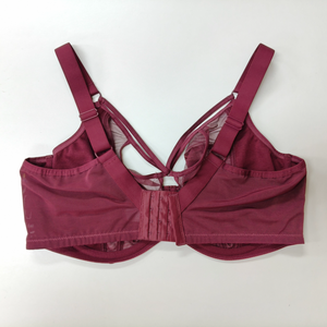 Sujetador de realce de alta durabilidad personalizado de fábrica, muy sexy, suave, con forma de mariposa roja, copa grande, liso, rojo mariposa - Product Image 2