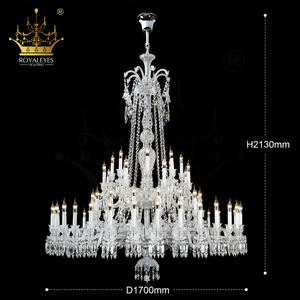 Lustre en cristal de style <span class=keywords><strong>Baccarat</strong></span> de luxe, grand luminaire de plafond pour villa, hôtel, hall - Product Image 6