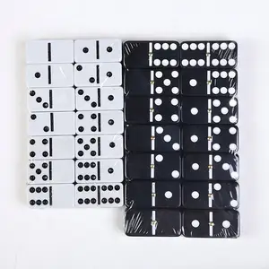 Offre Spéciale ensemble de dominos colorés Double Six dominos en mélamine avec emballage en papier - Product Image 4