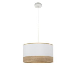 Colgante de diseño 1xE27, color blanco y blanco claro madera, dimensiones 40x40 cm, ideal para iluminar espacios y decorar. - Product Image 1