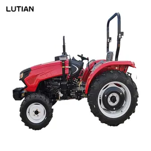 Lutian Landbouwmachine Uitrusting 4 Cilinder Motor 50pk 60pk 70pk Tractor Met Cabine