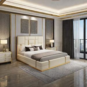 Top Selling <strong>Bedding</strong> Sets 7 Pieces Luxury 180x200 <strong>Queen</strong> Bed Frame with Storage Bed comfort Royal Beds - Product Image 1