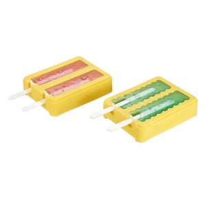Moule à glaces réutilisable en silicone écologique et durable, forme cube, résistant au four, non toxique, pour la préparation de bâtonnets de glace et de sucettes glacées, pour usage alimentaire - Product Image 4
