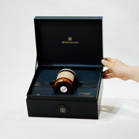 Scatola Regalo in Carta Riciclabile Personalizzata con Coperchio a Ribalta, Confezione di Lusso in Carta Rigida per Bottiglia di Profumo con Rivestimento in Spugna