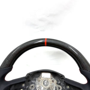 Adecuado para <span class=keywords><strong>Audi</strong></span> A1 A3 A4 A5 A6 A7 RS R8 <span class=keywords><strong>RS3</strong></span> C7 Q5 Q7 S3 S5 8V B8 B9 S4 Q3 Q8 TT Volante de fibra de carbono personalizado - Product Image 5